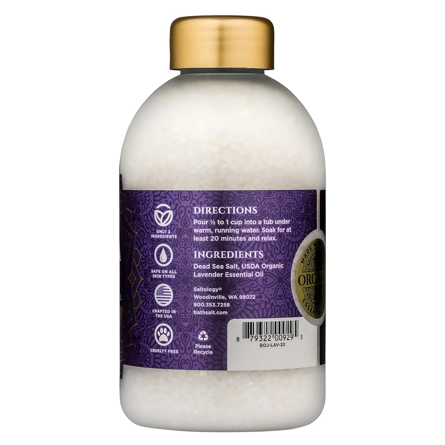 Lavender Dead Sea Bath Salt 21oz