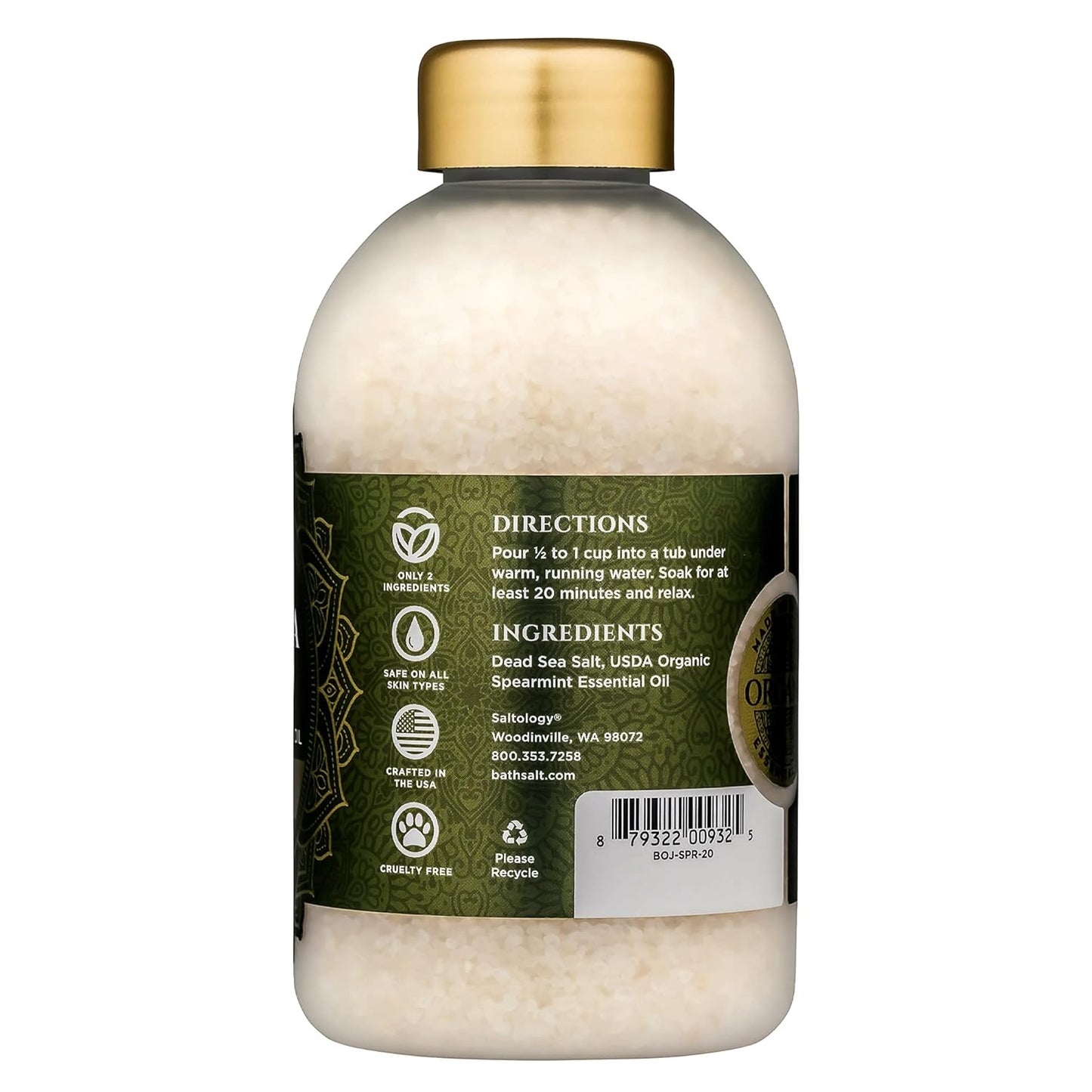 Spearmint Dead Sea Bath Salt 21oz